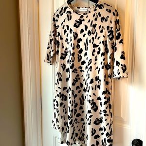 Ticketed teal med mod sleeve dress